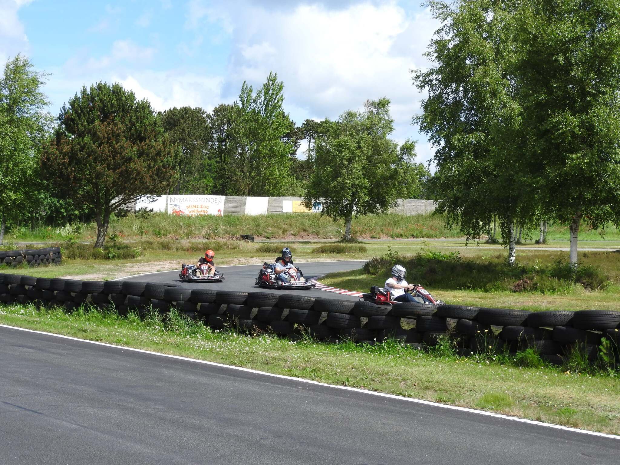 Children driving go-karts at Mou Gokart