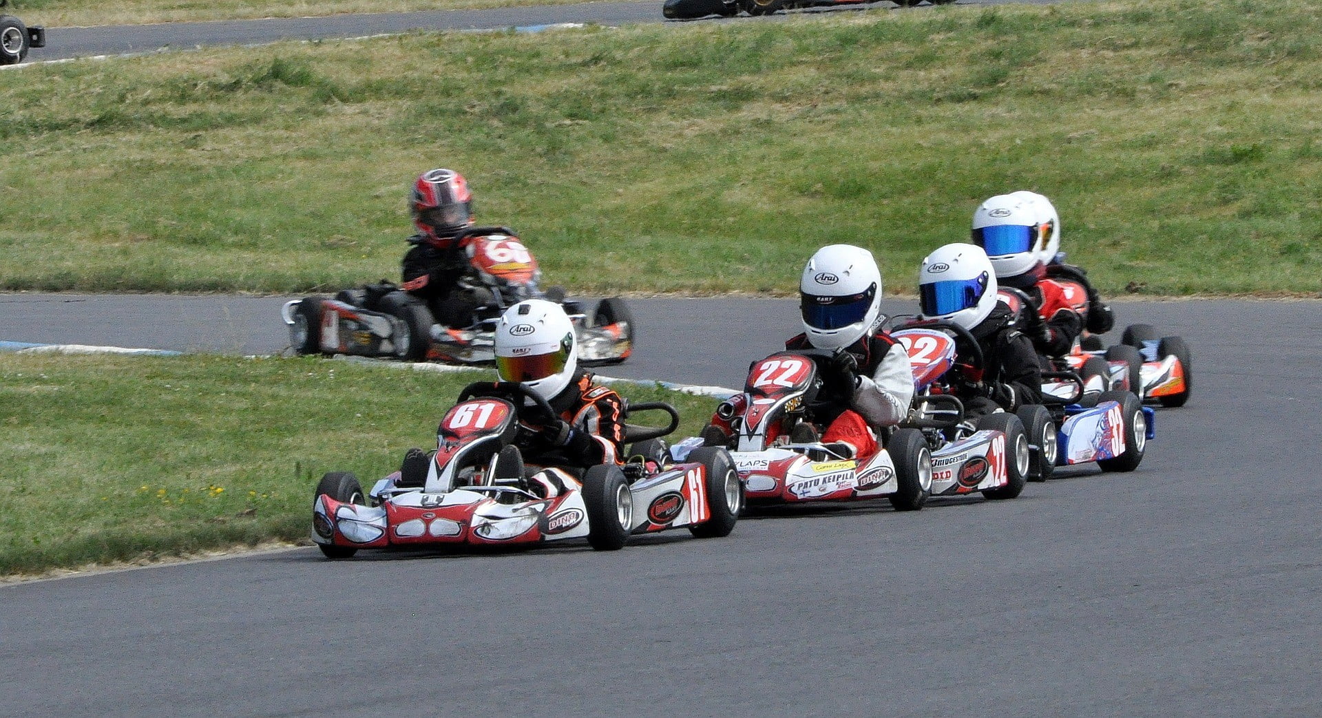 Go-kart racing action